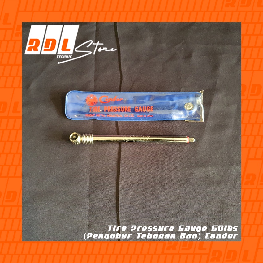 Tire Pressure Gauge 60lbs (Pengukur Tekanan Ban) Condor