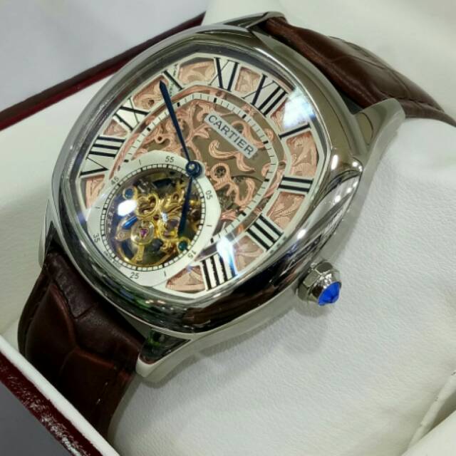 Jam tangan Cartier Tourbillon Mesin Otomatis Grade super quality--vpxc29717