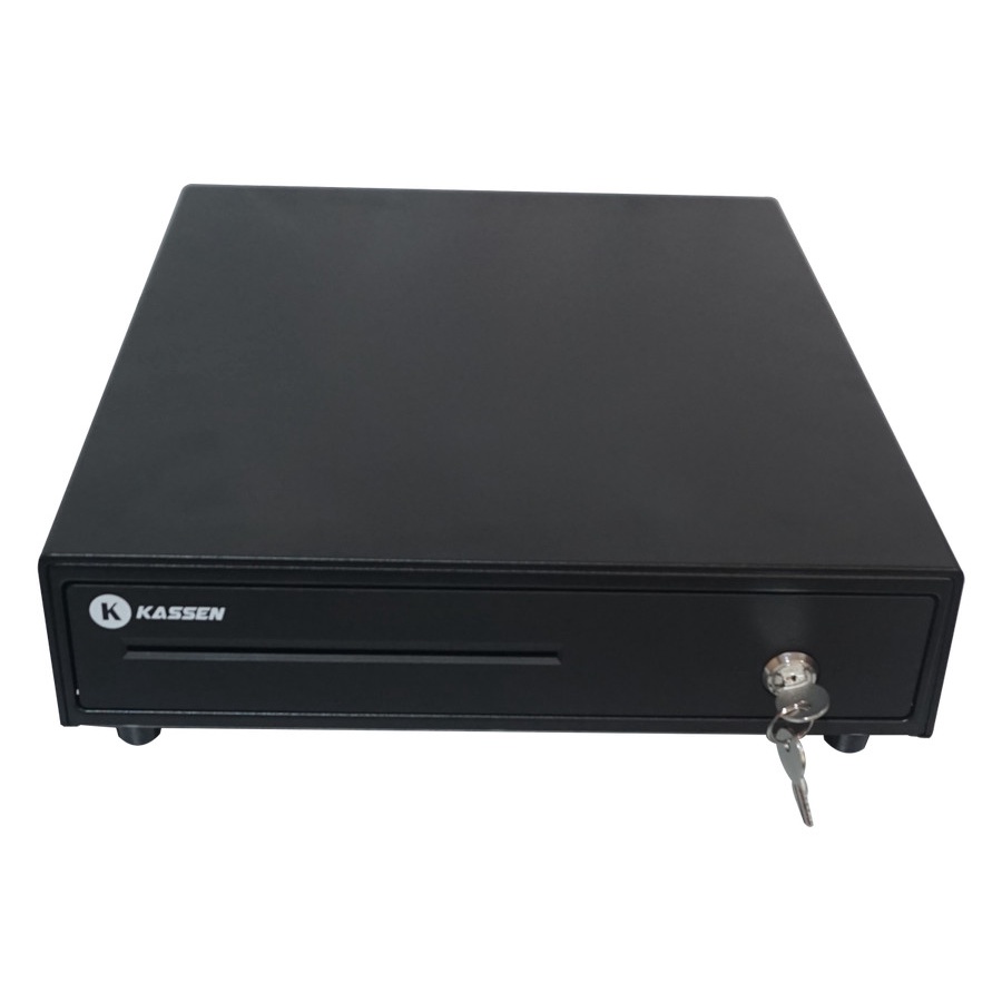 Cash Drawer Kassen K330 K 330 RJ11 Laci Uang Kasir Kotak Uang 4 Slot Metal Besi Cash Box