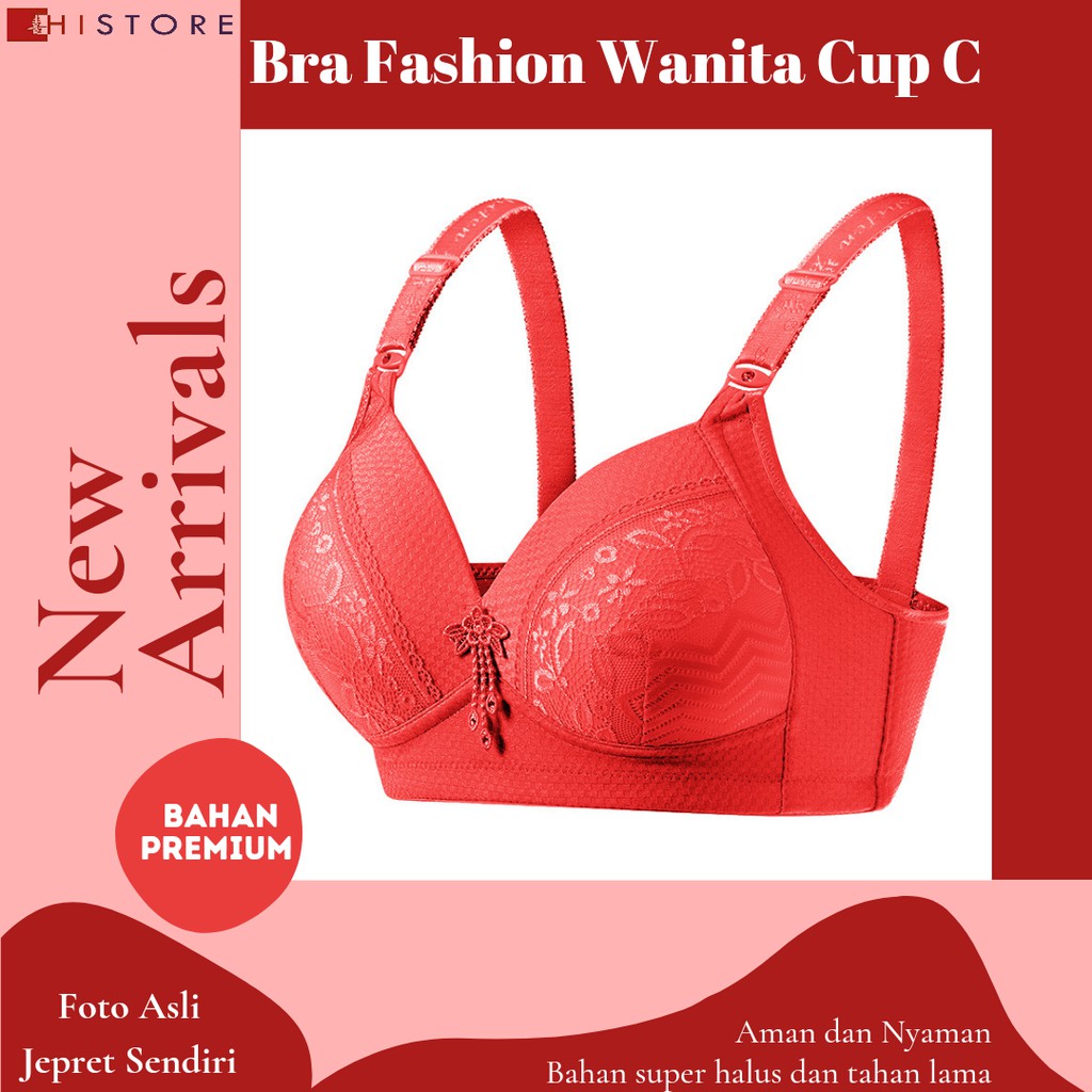 [HI] Bra BH JUMBO CUP C Fashion Wanita Bra wanita Premium Busa Tipis Tanpa Kawat Sangat Nyaman 0879