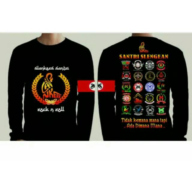 KAOS SLANK ORIGINAL SLANKERS~SANTRI SLENGEAN LOGO LOGO~GOSIPJALANANSTORE