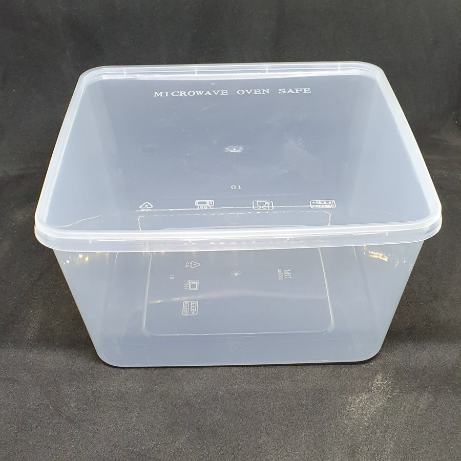 Jual Food Container Thinwall Besar Ml Square Kotak Shopee Indonesia