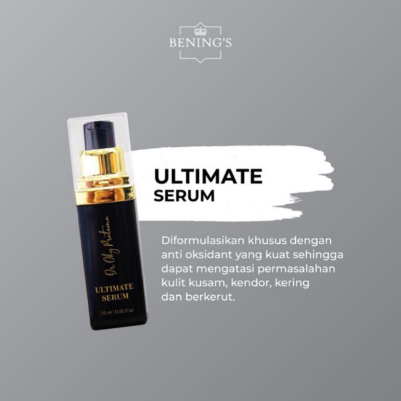 BENING'S SKINCARE PAKET EXLUSIVE/PAKET BRIGHTENING/PAKET ACNE ORIGINAL BY DR. OKY PRATAMA-ULTIMATE SERUM