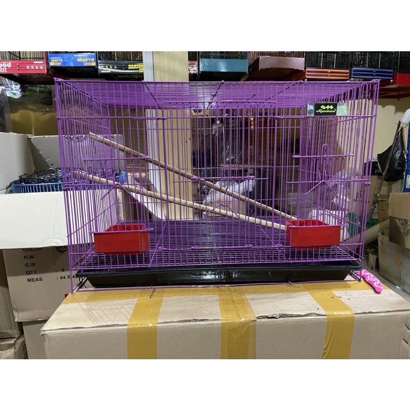 KANDANG KUCING KELINCI BURUNG BESI LIPAT MURAH SIZE L 60X40X40 CM