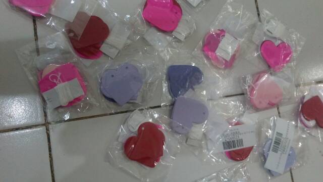 garland valentine heart hati hiasan gantung dekorasi wedding ukuran kecil