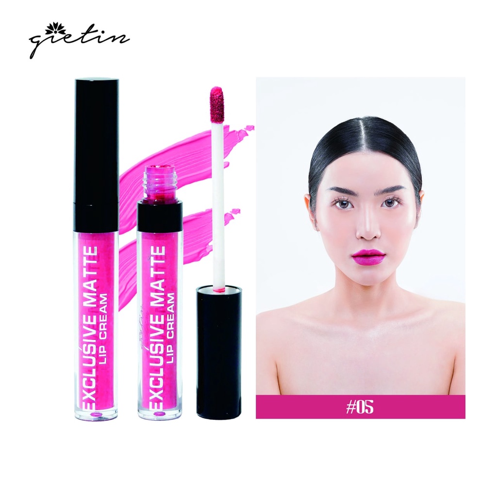 LF - Gietin Lipstick Exclusive Matte Lip Cream Lembut Melembabkan &amp; Ringan GT03