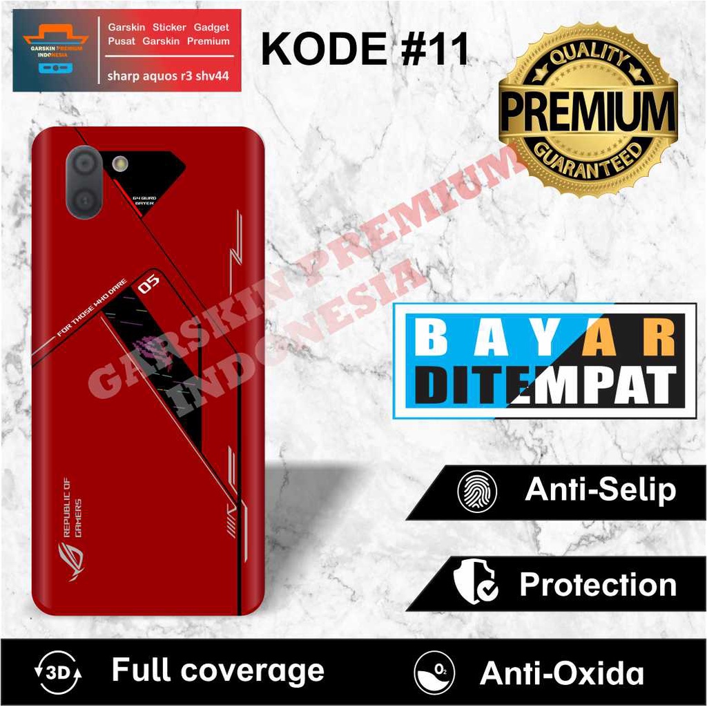 COD Garskin Sticker sharp aquos r3 shv44 Motif 11-15 Bisa Request Gambar ISI 2.PCS