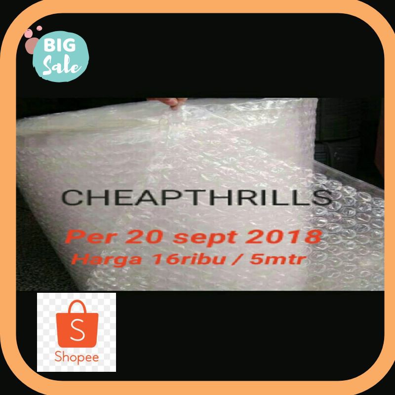 

Termurah TERMURAH PLASTIK BUBBLE WRAP UK.5 METER X 125CM Terhot