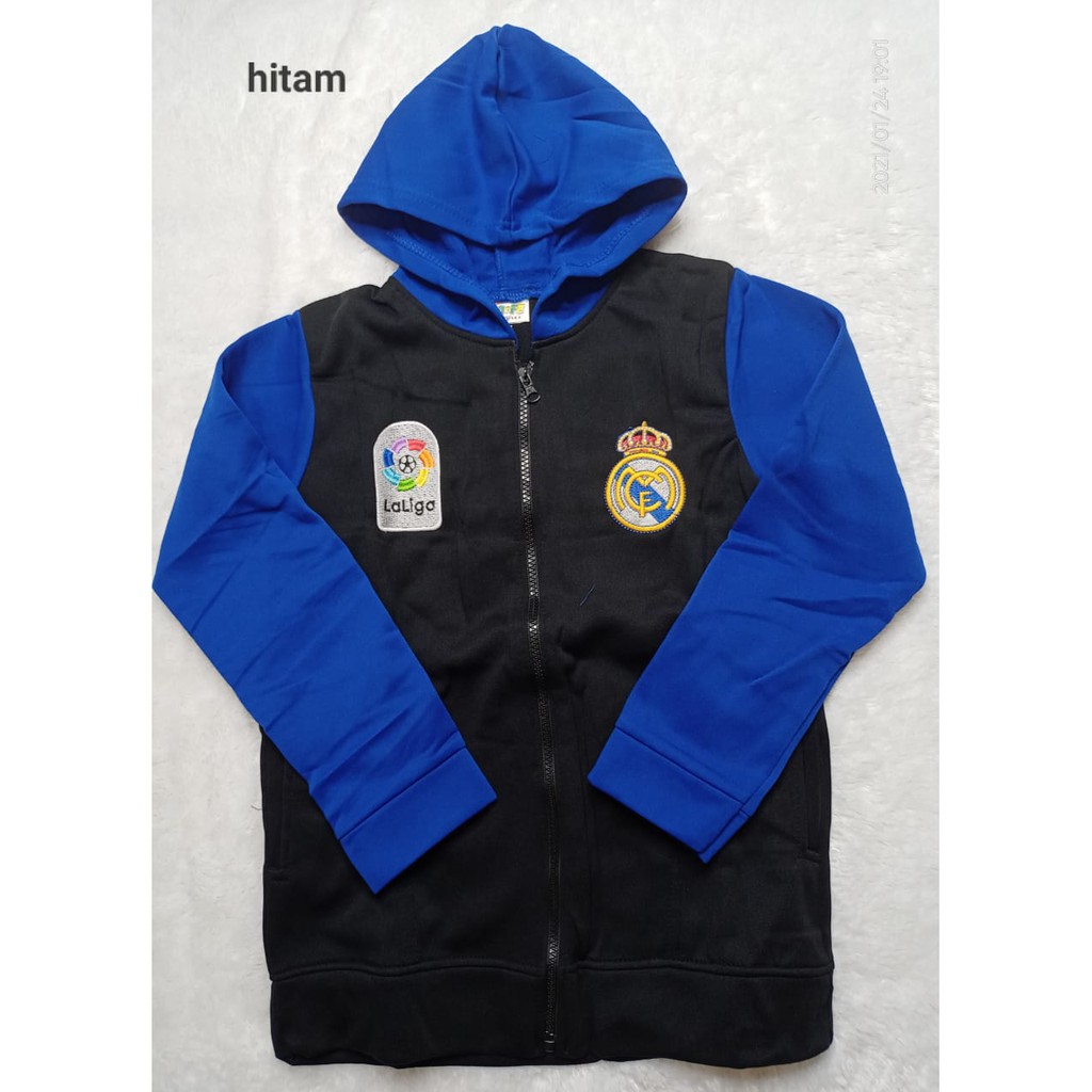 JAKET ANAK BOLA 2-9 THN/REAL MADRID/BHAN FLEECE
