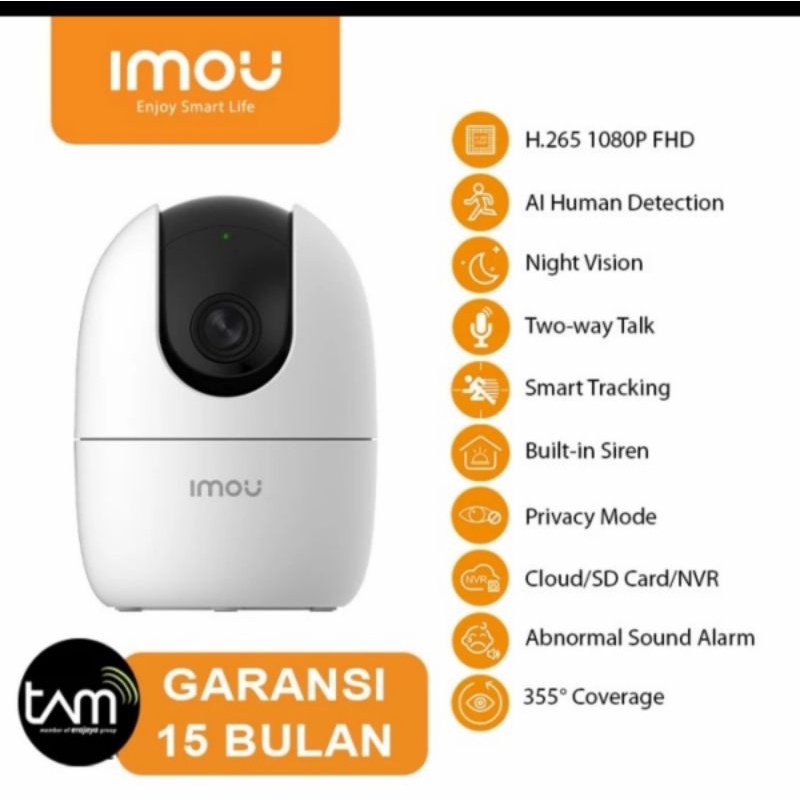 Imou Ranger 2 Soft AP IP Camera Smart Tracking Indoor Garansi TAM