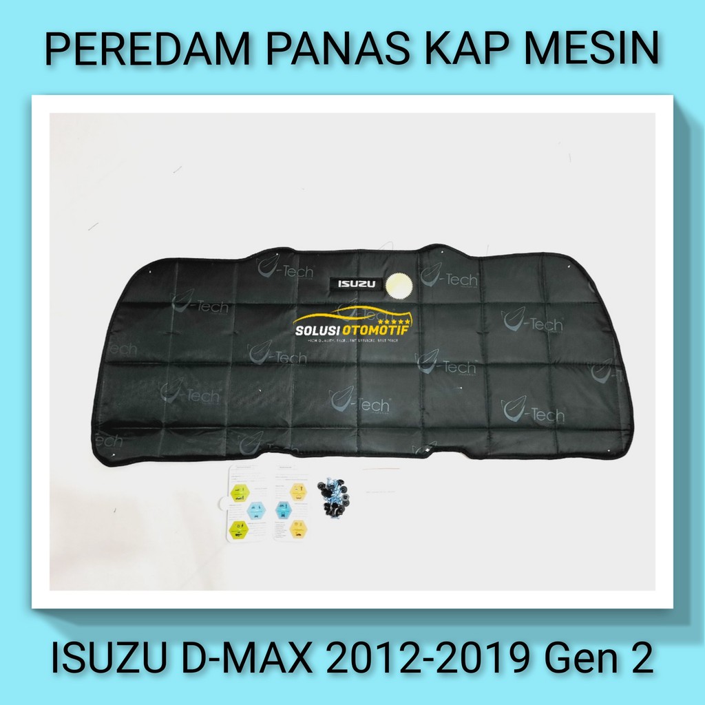 ISUZU D-MAX DMAX 2012-2019 Gen 2 VTECH Ori Peredam Panas Kap Mesin Aksesoris Variasi Mobil