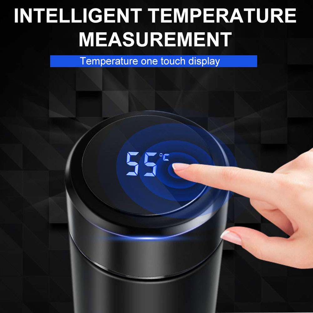 TERMOS LED SUHU TEMPERATUR  TEMPAT MINUM AIR PANAS STAINLESS DISPLAY SMART CUP