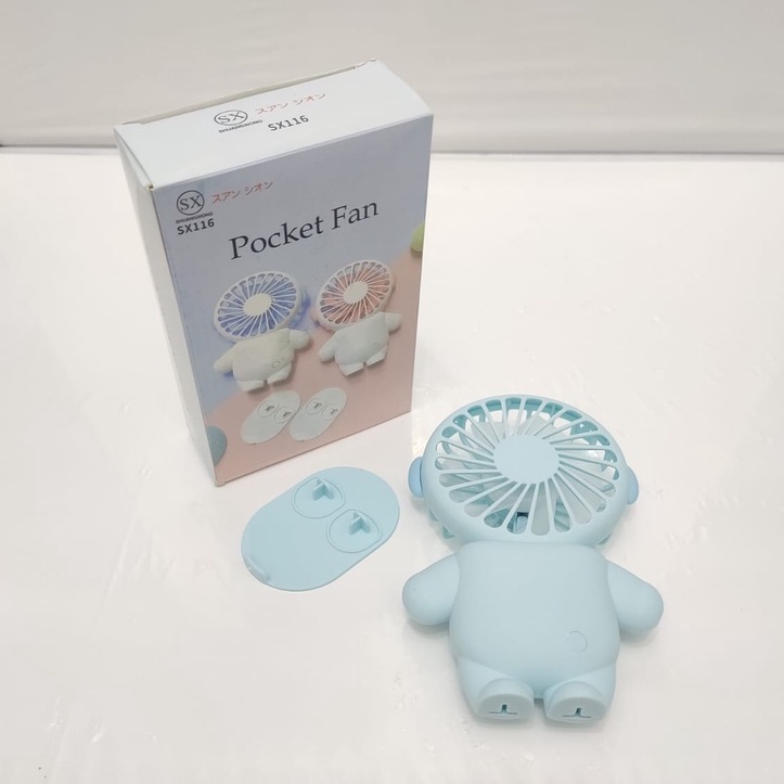 NEW Produk!! Kipas mini karakter lucu &amp; unik baterai isi ulang Mini Fan SX116