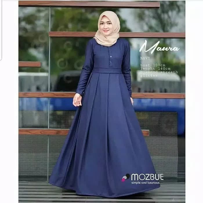 baju gamis wanita terbaru model kekinian -