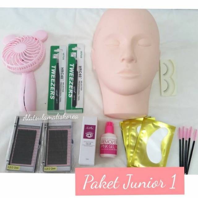 Paket Eyelash  Extension Junior 1 (SCN)+ Manekin Original