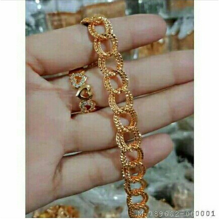 Gelang Tangan Rantai Sisik 24k