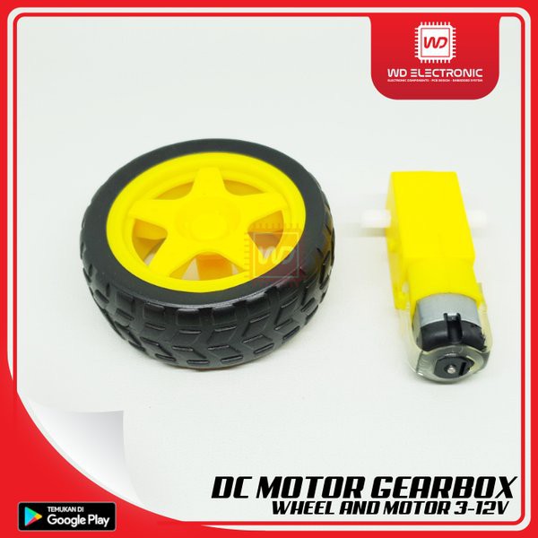 Dijual Dc Motor Gearbox And Wheel Dc Gear Motor Dan Roda Diskon Shopee Indonesia
