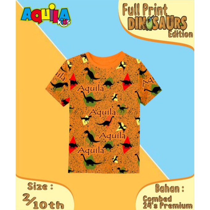 kaos aquila kids seri dinosaurus