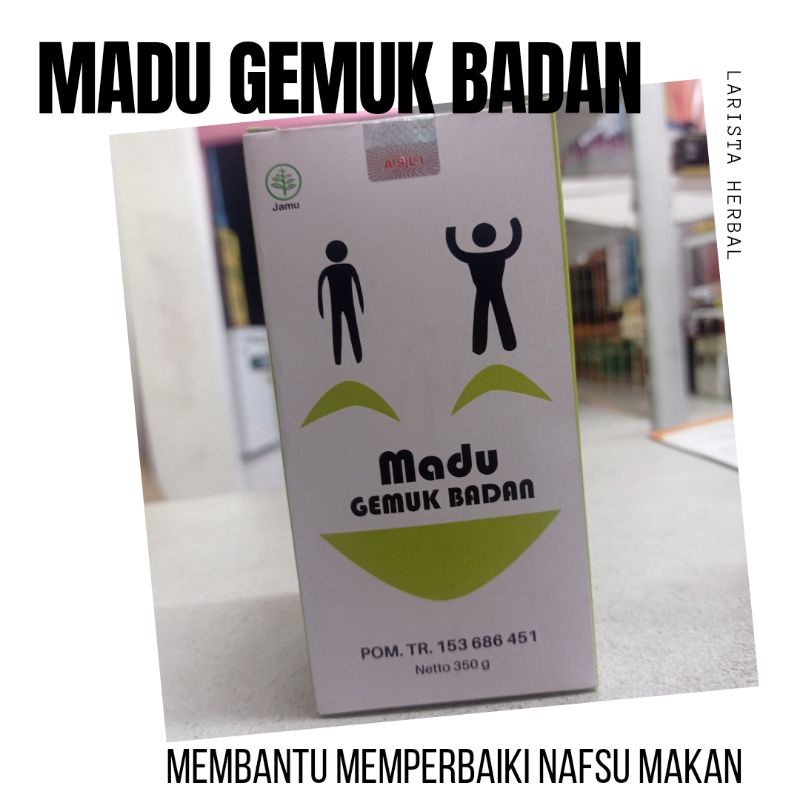 

Madu Gemuk Badan 350gram Gemuk Sehat