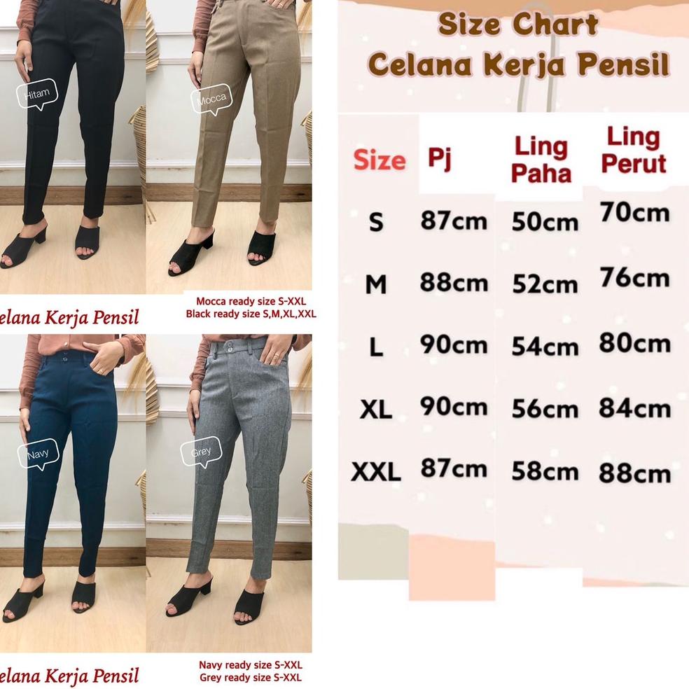 

Promo Cuci Gudang || AnE Celana Kerja Pensil ||Big@promo