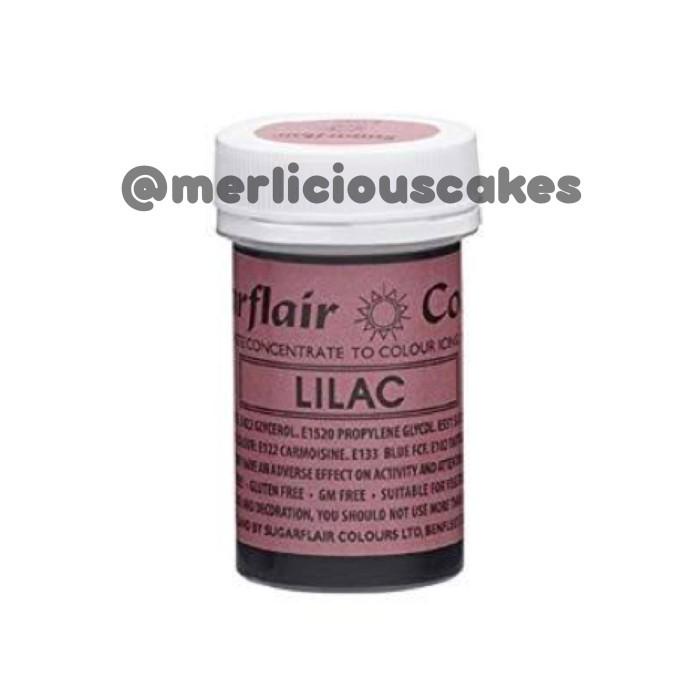 

Lilac Sugarflair Paste Concentrate Coloring Colouring Pewarna