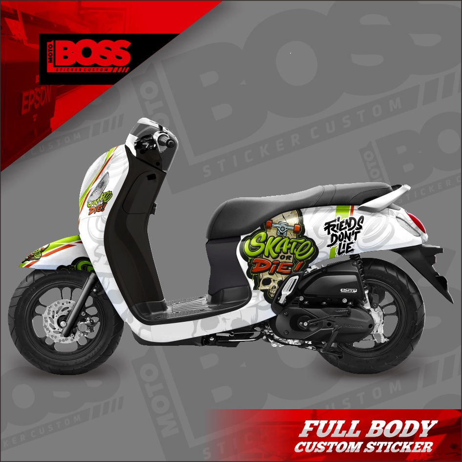 Decal Stiker Sticker Honda Scoopy 2021 2022 Full Body Dekal Stiker Custom New Scoopy 2021 2022 Strip