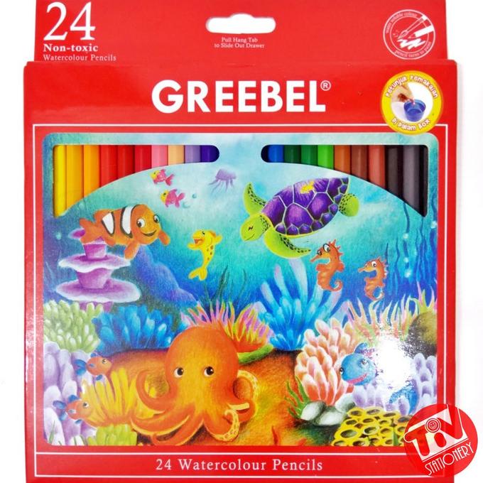 

Pensil Warna Greebel Watercolour 24 Warna