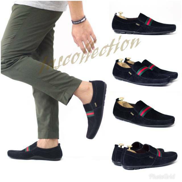 SEPATU PRIA MODEL GUCCI KULIT ORIGINAL