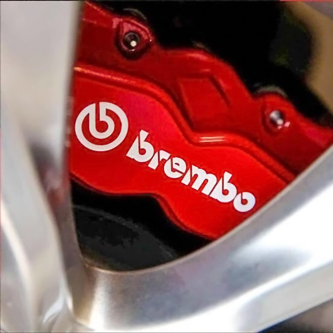 Reflektif Brembo Caliper Stiker AP Balap Shock Absorber Stiker Cocok untuk Porsche, Mercedes Benz, BMW