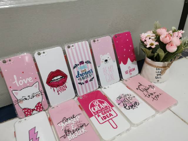 Case Crack Pinky Girl SAMSUNG A01/A10S/A20S/A30/A51/A71/A91/J2 PRIME/J7 PRIME