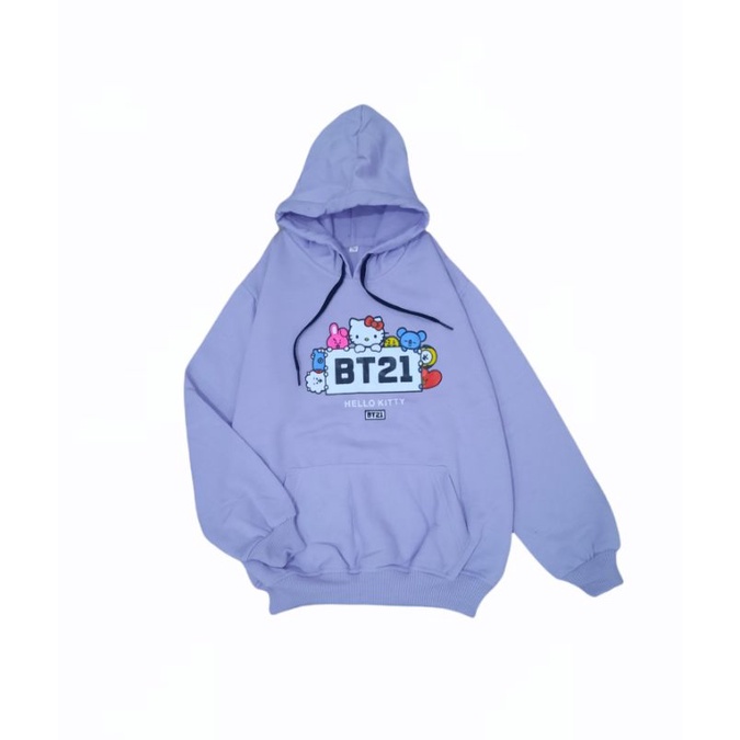 Sweater Anak BTS21 Hello Kitty ll Hoodie Anak Wanita 4-13 Thn