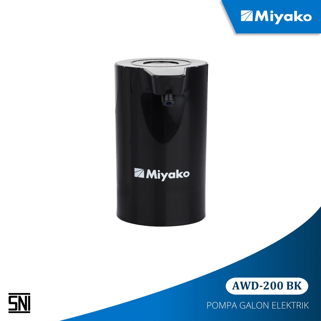 MIYAKO Pompa Galon Air Otomatis Elektronik Rechargeable AWD 200