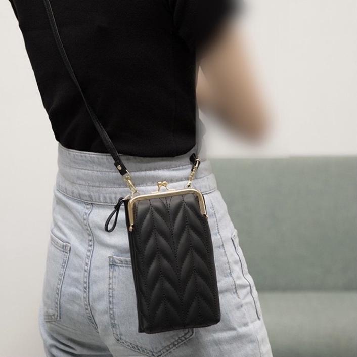 Tas Selempang Kulit Wanita Dompet Hp Cewek Tas Multifungsi Mini Bag C268