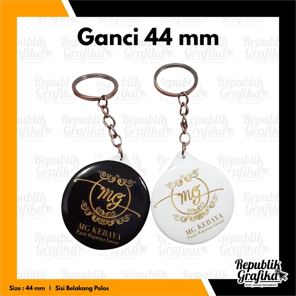 GANTUNGAN KUNCI SOUVENIR CUSTOM 44MM MURAH BERKUALITAS