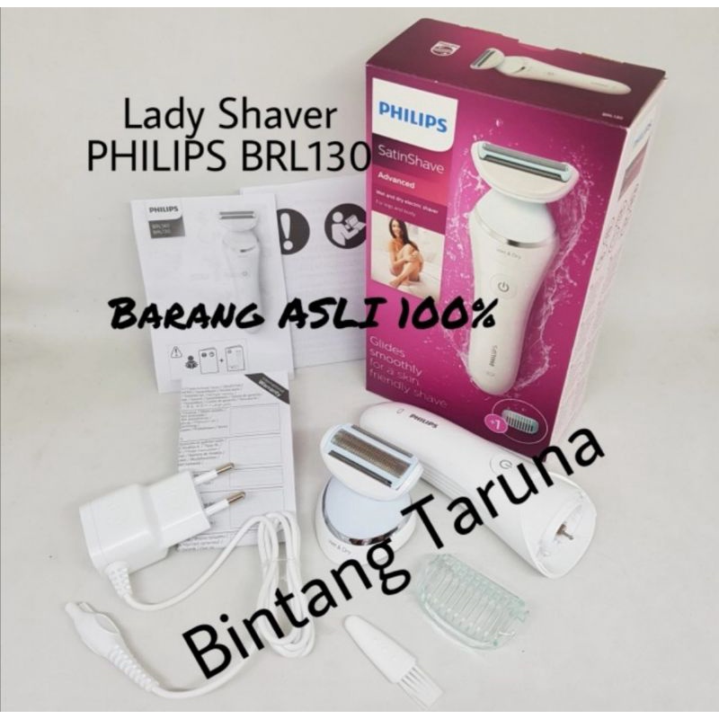 Satinshave Philips BRL130 Female Shaver BRL Lady Shaver Philips BRL130 Original