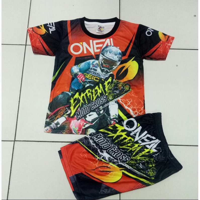 baju jersey setelan motor cross downhill/baju sepeda anak