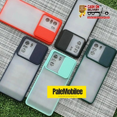 MI POCO F3 CASE SLIDE SLIDING CASE DOVE MATTE CASE SHOCKPROOF