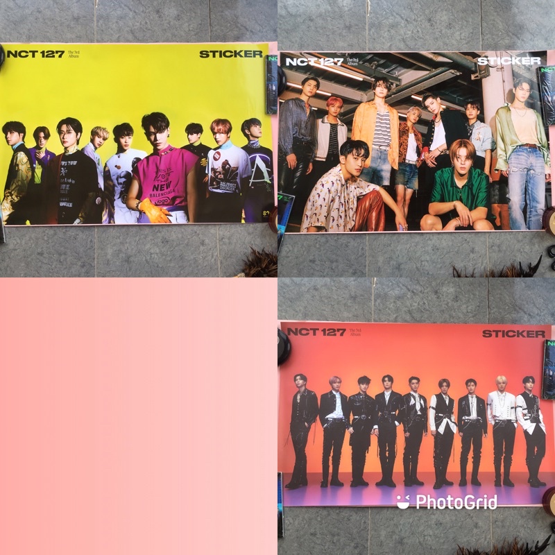 [Ready] Rolled Poster NCT 127 versi album Sticker Seoul City Sticky Official