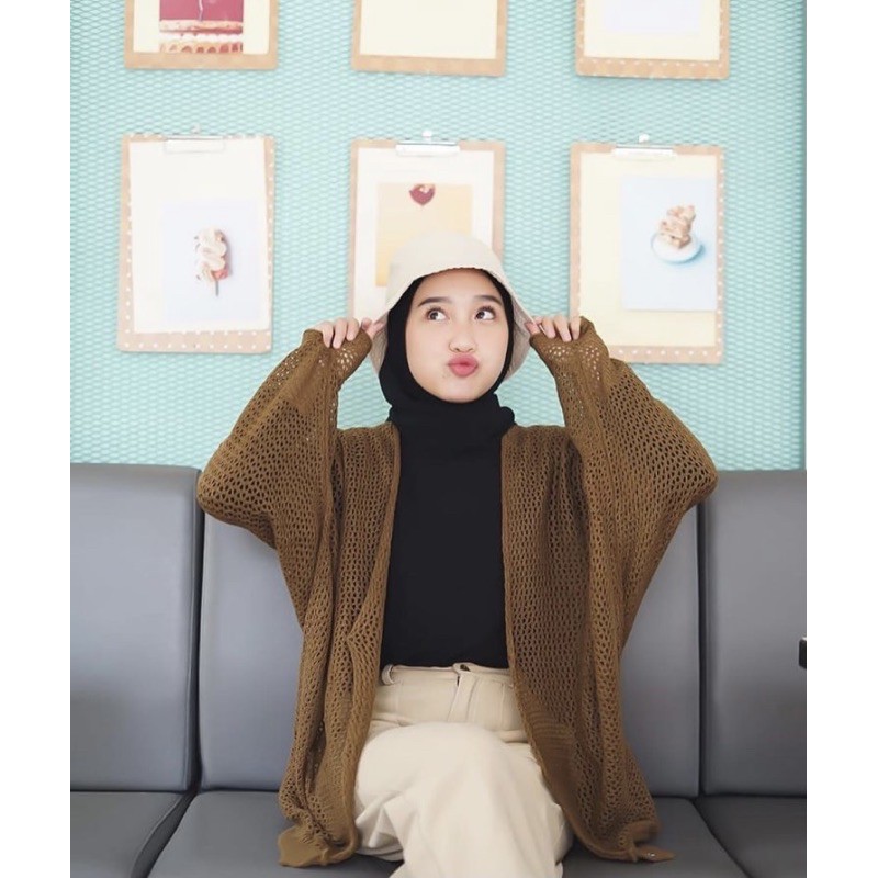 kardigan rajut | kardigan wanita | BELVA BATWING KNITE CARDY | kardigan overisze wanita kekinian