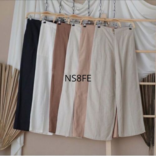 SEOUL YUKA KULOT LINEN HIGHWAIST KOREAN STYLE HITS OOTD SELEBGRAM FASHION