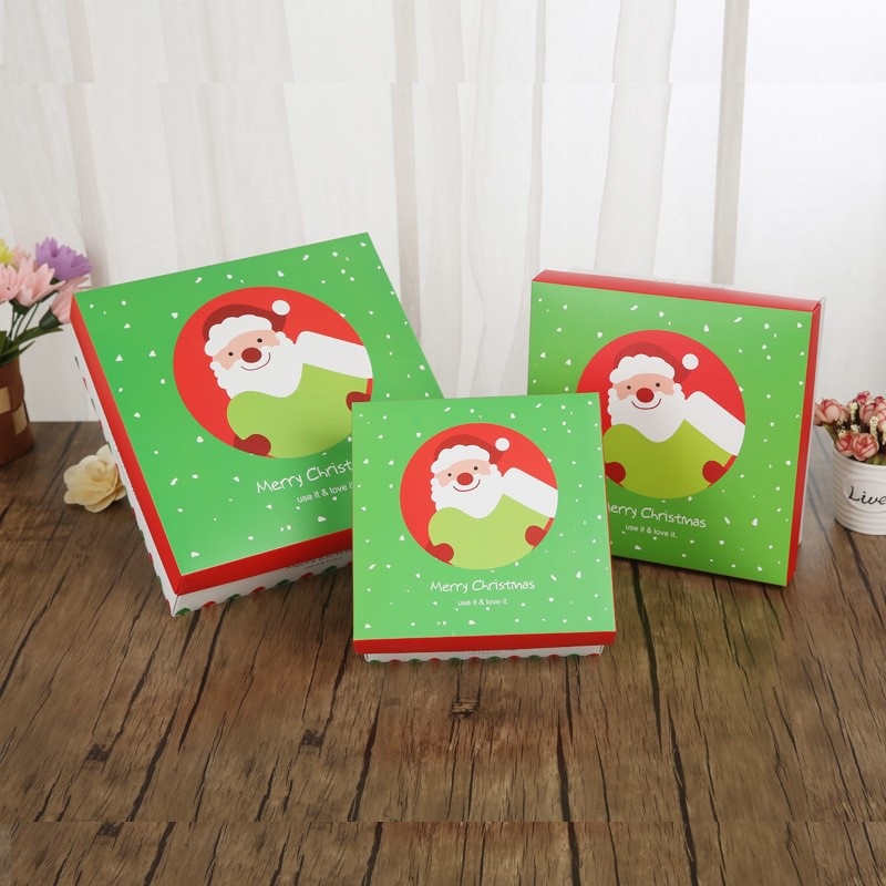

Kotak hadiah tema natal, kotak kue tema natal, kotak souvenir natal