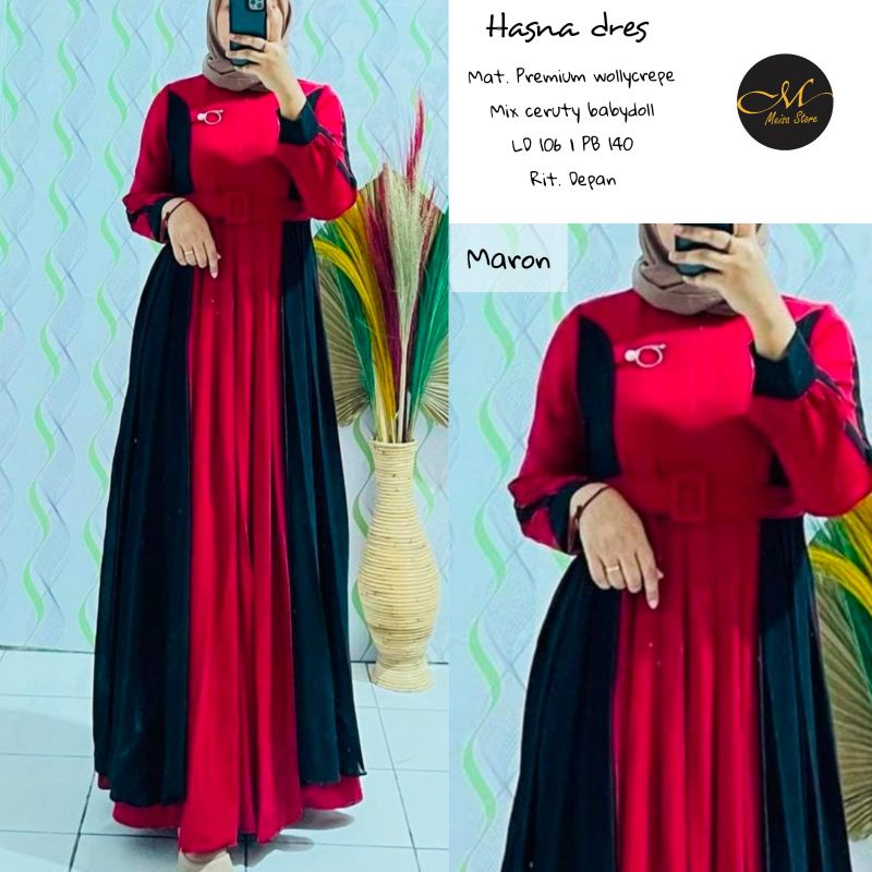 HASNA DRESS BY MEISA STORE