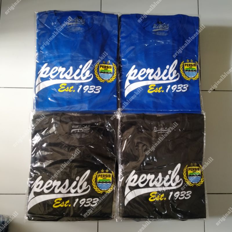 Kaos persib pendek / kaos persib bandung est.1933 football club / kaos persib untuk pria dan wanita / kaos originalblueskill