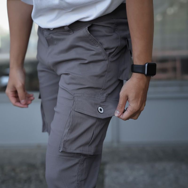 CELANA CARGO PRIA GREY SLIMFIT / SIZE BIG LENGKAP/ CELANA GUNUNG / CELANA PDL PRIA / CELANA HYPE BEST MODERN / CELANA GUNUNG MODERN DAN TERBARU / BISA BAYAR DI TEMPAT / LEOPED.ID