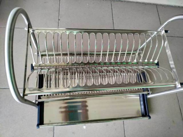 Tempat Piring Stainless/ Rak Piring/ Tatakan piring / Keranjang bak cuci piring