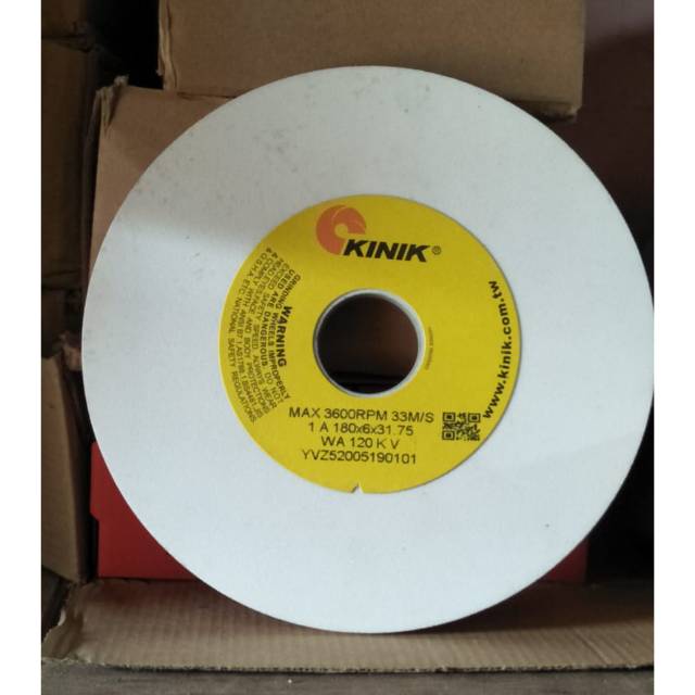 Batu gerinda asah KINIK 180x6x31.75 WA 120 KV