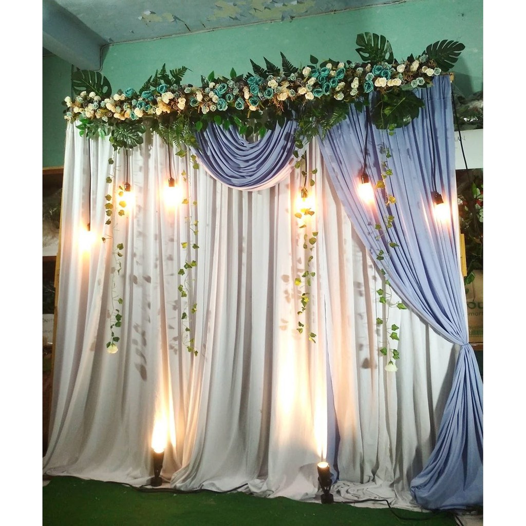 (BACKDROP TEMPEL TEMBOK) Dekorasi Lamaran, Backdrop Akad, Photobooth murah-SEWA