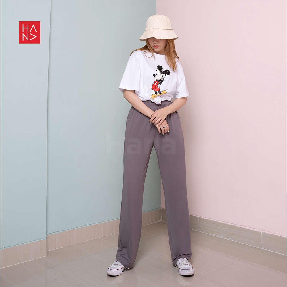 HanaFashion JKT - Julie Badge Loose Pants Celana Panjang Wanita - LP135