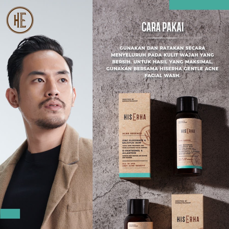 ⭐BAGUS⭐ HIS ERHA SERIES / Mens Care - Shampoo Tonic Hairdust Pomade Hairgro Care Anti Dandruff Hiserha