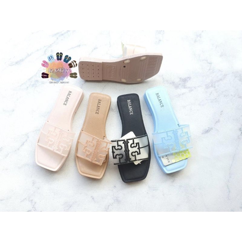 SANDAL SLOP BALANCE MOTIF ORIENTAL JELLY WANITA 268-8